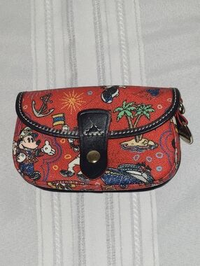 Disney Cruiseline Dooney & Bourke Red Wallet Clutch